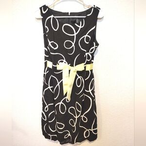 Kim Rogers Signature Elegant Black and  White Dress
